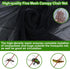 Canopy Chair Mosquito Net Black, 89 x 82 x 160 cm