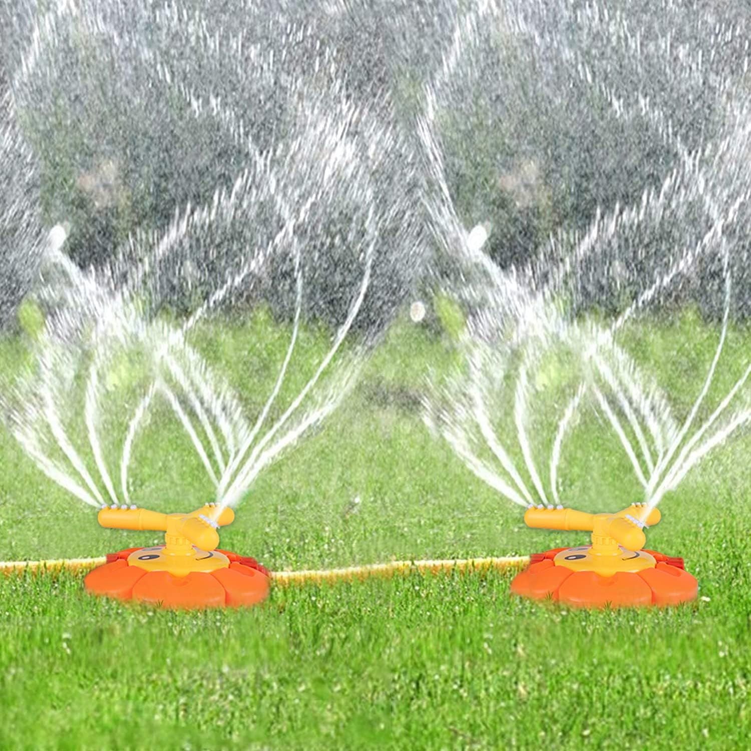 1 Piece Children Water Sprinkler 360 Degree Rotating with Hose Connection