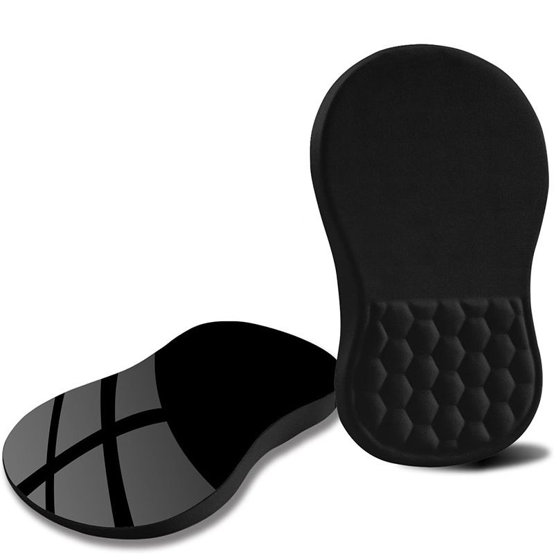 Ergonomic Memory Foam Mouse Pad with Wrist Rest Ocean Blue Non-Slip Base