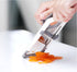 Handheld Mandoline Slicer with Adjustable Stainless Steel Blade, Comfort Grip and Safety Food Guard for Fruits and Vegetables, Easy to Clean, Gray