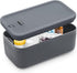 Lockable Storage Box with Combination Code, Portable BPA-Free Medicine Safe for Home Office Travel, Grey, 23.5 x 12.8 x 9.2cm