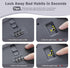 Lockable Storage Box with Combination Code, Portable BPA-Free Medicine Safe for Home Office Travel, Grey, 23.5 x 12.8 x 9.2cm