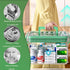 Medicine Storage Box, Double Layer Multi Grid First Aid Organizer with Lid, Portable Medicine Cabinet for Home, Transparent S