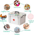 Medicine Storage Box, Double Layer Multi Grid First Aid Organizer with Lid, Portable Medicine Cabinet for Home, Transparent S