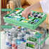 Medicine Storage Box, Double Layer Multi Grid First Aid Organizer with Lid, Portable Medicine Cabinet for Home, Transparent S