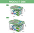 Medicine Storage Box, 2-Layer Multi Grid First Aid Medication Container, Portable Household Medicine Organizer Box with Lid, Size S