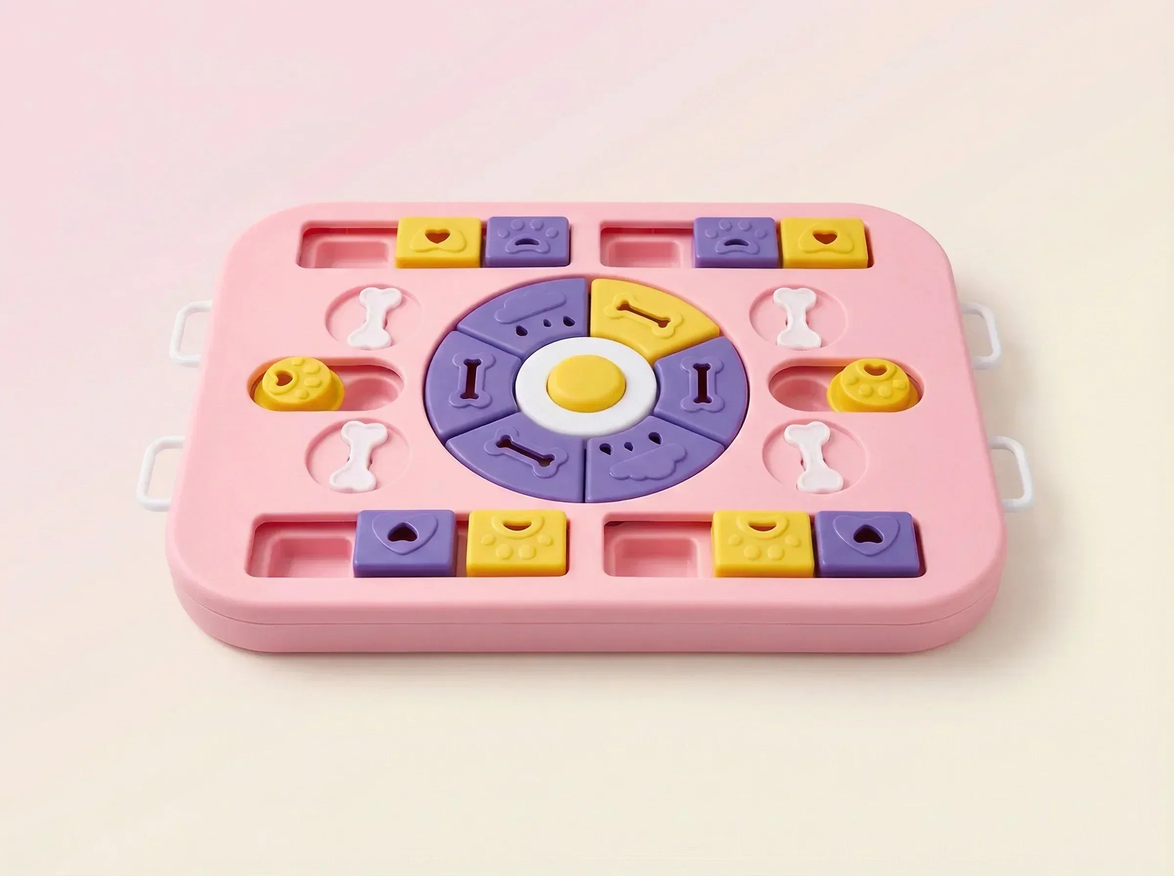 Interactive Dog Puzzle Toy – Slow Feeder & Treat Dispenser-Pink
