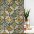 Stained Glass Effect Decorative Window Film, Static‑Free Self‑Adhesive Frosted Privacy Window Protective Film, 60cm x 200cm