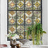 Stained Glass Effect Decorative Window Film, Static‑Free Self‑Adhesive Frosted Privacy Window Protective Film, 60cm x 200cm
