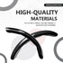 3pcs Universal Carbon Fiber Steering Wheel Cover - Anti-Slip & Segmented Design, Universal 99% Durable Steering Wheel Protector for Men and Women, Car Interior Accessory (Black)