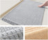 Soft Microfiber Farmhouse Bathroom Rug, Washable Kitchen Floor Mat, Woven Non‑Slip Bath Mat with Pure Tassels, Plush Woven Bathroom Carpet, Door Mat for Laundry Room, 20" x 32", Grey