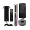 Grey Red Wireless Hair Straightener Curler 2 in 1, Portable Rechargeable Hair Styling Iron with Temperature Control