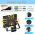 2 Pack 50W LED Flood Lights PIR Motion Sensor 5000LM IP66 Outdoor Security