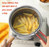 Stainless Steel Deep Fryer Pot with Basket, for Tempura, Chips & Fried Food, Compatible with Induction and Gas Stoves
