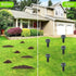 Solar Ultrasonic Mole Repeller 4 Pack, IP65 Waterproof Sonic Mole Vole Gopher Deterrent, Solar Powered Ground Stake Rodent Repellent for Yard Garden Lawn Outdoor Pest Control