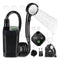 Portable Camping Shower, 6000mAh Rechargeable Shower Pump with Smart LED Temperature Display, 4 Spray Modes IPX7 Waterproof Outdoor Shower for Hiking, Travel, Car Washing & Pet Bathing, Black