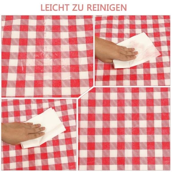 Waterproof Picnic Mat with Carry Handle, 100x150cm, Pink Gingham for Camping Beach Park Outdoor Activities