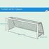 Soccer Goal Net 3m x 2m, Replacement Football Net for Training & Match, Heavy‑Duty Polypropylene Soccer Net