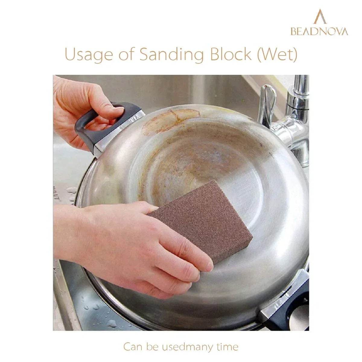 Sanding Sponge Sand Block Coarse/Medium/Fine/Superfine Assorted Dry Wet Sanding Blocks for Wood Wall Home (Pack of 4, 4 Grit)