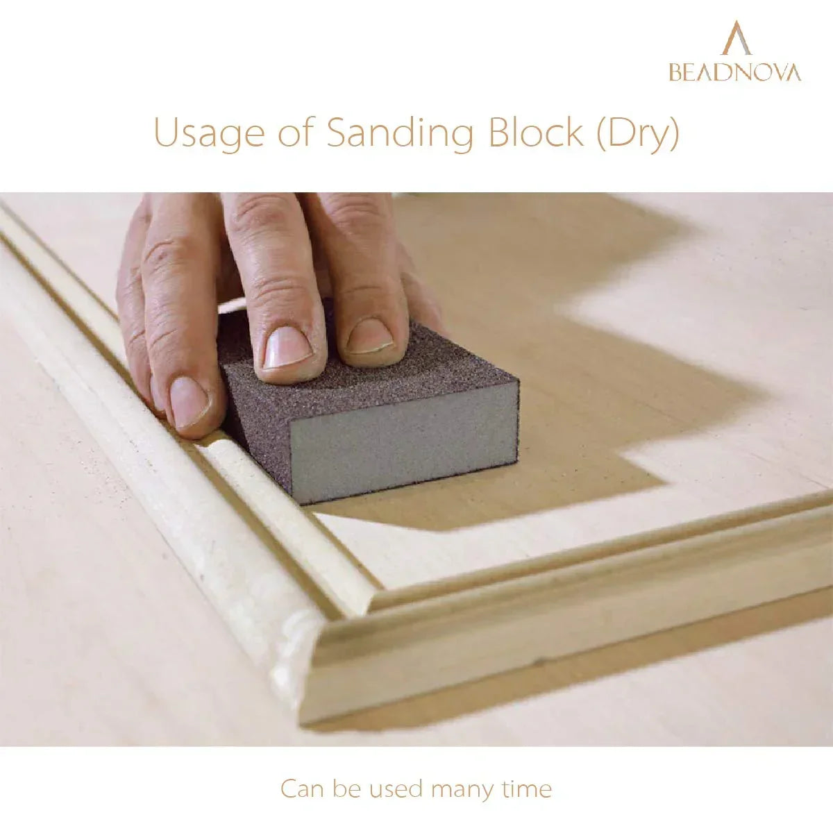 Sanding Sponge Sand Block Coarse/Medium/Fine/Superfine Assorted Dry Wet Sanding Blocks for Wood Wall Home (Pack of 4, 4 Grit)