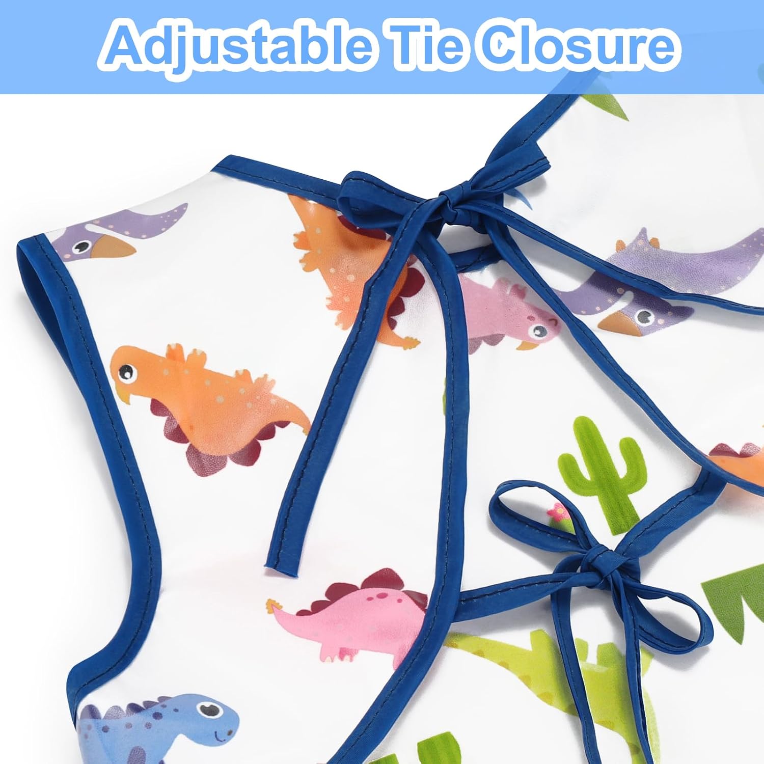 Waterproof Baby Bibs for Eating, Mess Proof Toddler Feeding Bibs for Girls Boys ﻿