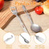 Titanium Spork Titanium Fork Spoon Set Camping Utensils, Ultralight Backpacking Utensils, Travel Cutlery Set, Heat-Resistant & Rustproof, Hiking Survival Gear