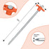 10 Pack 10in Heavy Duty Tent Stakes and Hammer Set, with Storage Pouch, for Outdoor Camping Tent, Tarp, Canopy, Picnic, Shade