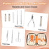 Professional Manicure Set for Adult,10-in-1 High-Grade Nail Cutter Ingrown Toenail Clippers Pedicure with Leather Travel Case.Heavy-Duty Stainless Steel Men Women Nail Care Grooming Kit.