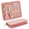 Manicure Set-Stainless Steel Nail Care Set-12 in 1 Professional Ingrown Toenail Clipper Grooming Tool-Pedicure Kit & Toe Nail Cutter-Men Gifts for Grandpa Dad Husband on Fathers Day (Rose Gold)