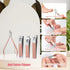 Manicure Set-Stainless Steel Nail Care Set-12 in 1 Professional Ingrown Toenail Clipper Grooming Tool-Pedicure Kit & Toe Nail Cutter-Men Gifts for Grandpa Dad Husband on Fathers Day (Rose Gold)