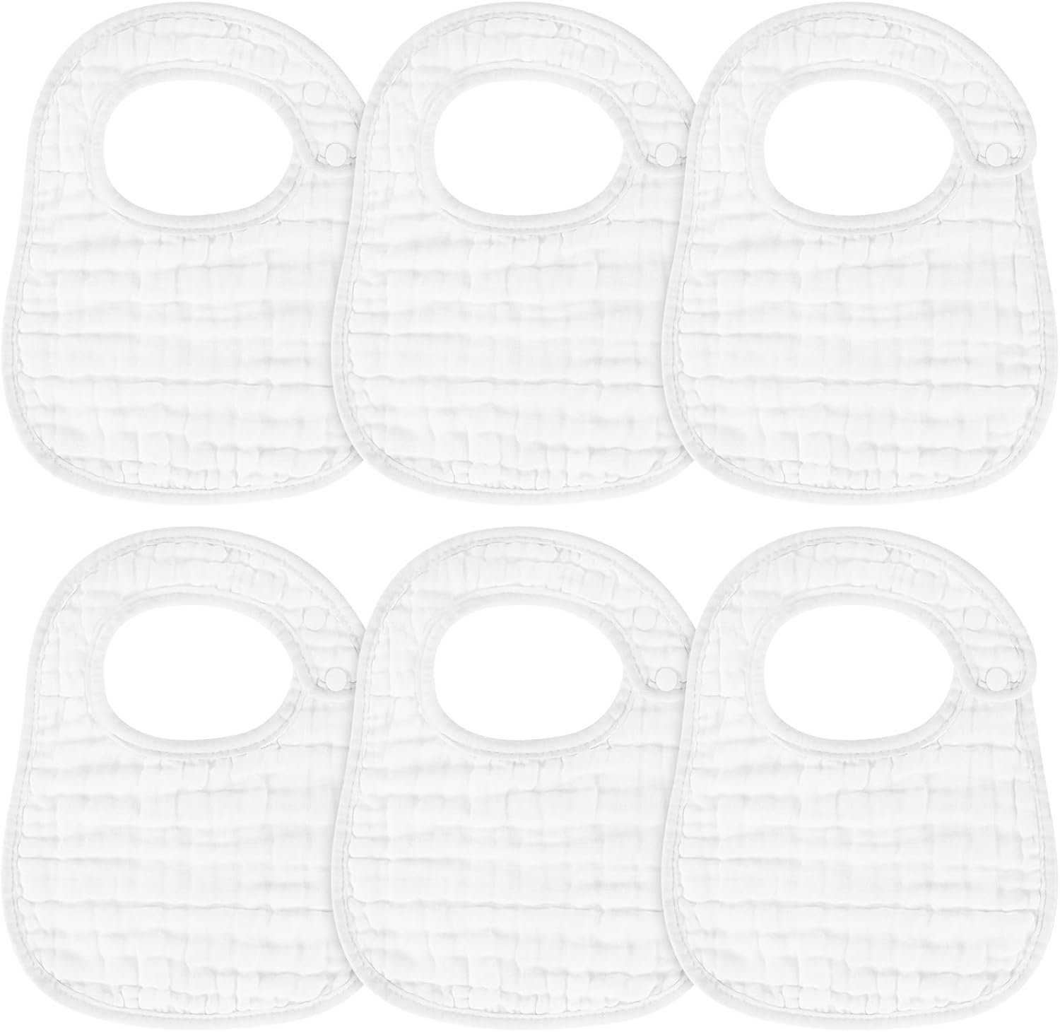 Muslin Baby Bibs, 6 Pack Soft Cotton Baby Bandana Drool Bibs for Boys Girls Teething and Drooling