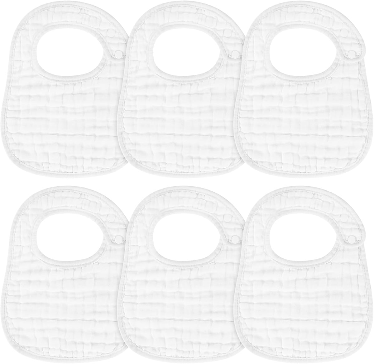 Muslin Baby Bibs, 6 Pack Soft Cotton Baby Bandana Drool Bibs for Boys Girls Teething and Drooling