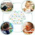 4 Pack Long Sleeve Bibs, Baby Smock Waterproof Sleeved Bib Smock for Baby Toddler 6-36 Months