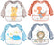 Long Sleeve Baby Bibs, Waterproof Sleeved Bibs Smock for Toddler Baby Girls Boys Eating Feeding