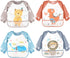 Long Sleeve Baby Bibs, Waterproof Sleeved Bibs Smock for Toddler Baby Girls Boys Eating Feeding