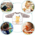 Long Sleeve Baby Bibs, Waterproof Sleeved Bibs Smock for Toddler Baby Girls Boys Eating Feeding