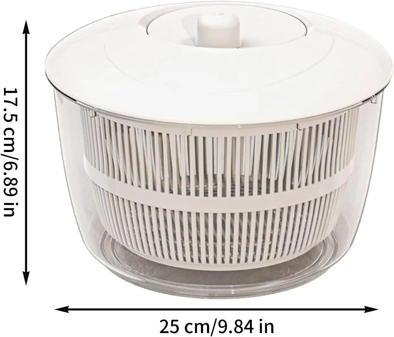 Multifunctional Salad Spinner with Colander Fast Drying Collapsible Vegetable Fruit Kitchen Tool