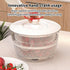 Multifunctional Salad Spinner with Colander Fast Drying Collapsible Vegetable Fruit Kitchen Tool