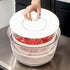Multifunctional Salad Spinner with Colander Fast Drying Collapsible Vegetable Fruit Kitchen Tool