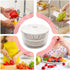 Multifunctional Salad Spinner with Colander Fast Drying Collapsible Vegetable Fruit Kitchen Tool