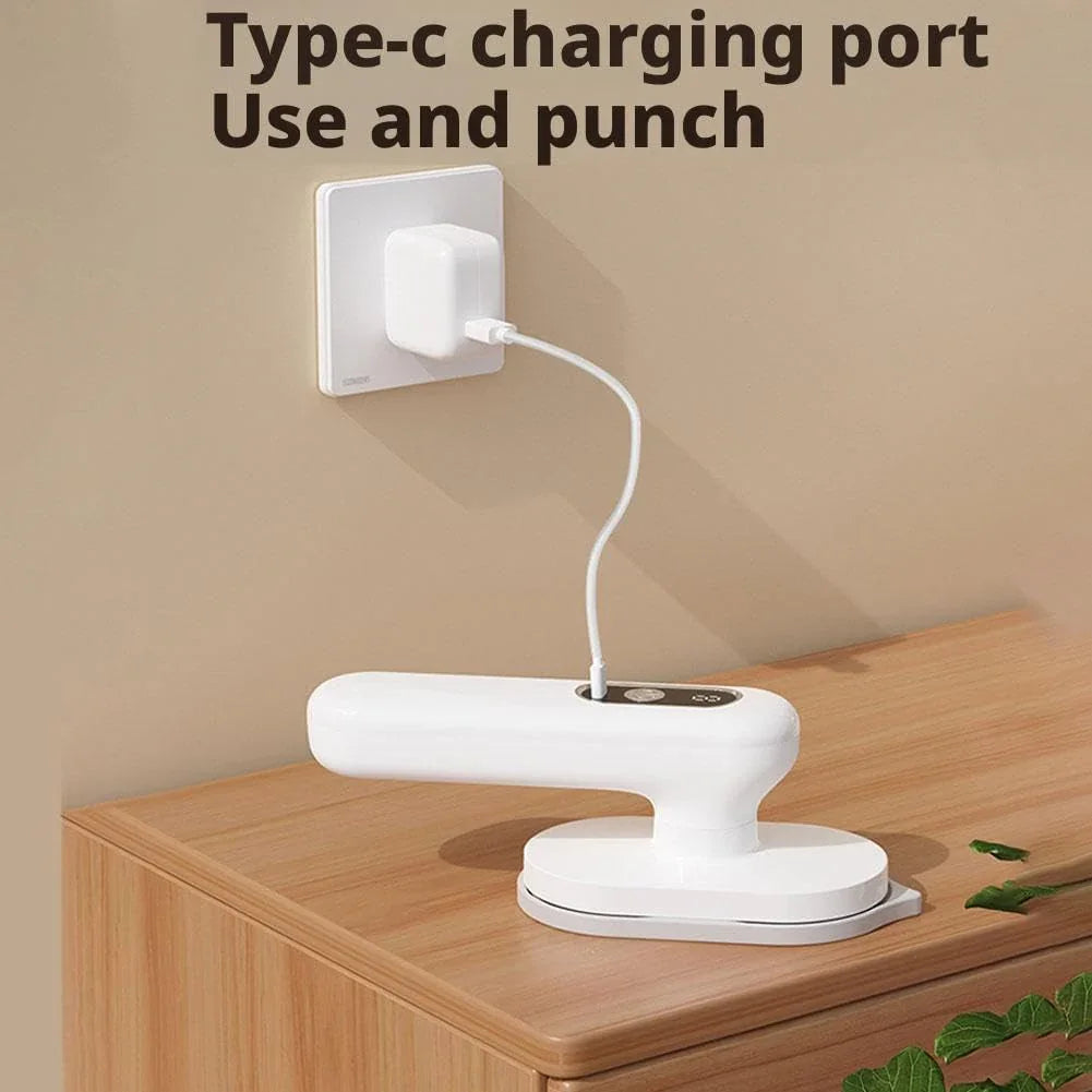 Clothing Steamer 1 Piece White Fast Heating Lightweight Easy to Iron Gentle on Fabrics Suitable for Home Travel Office