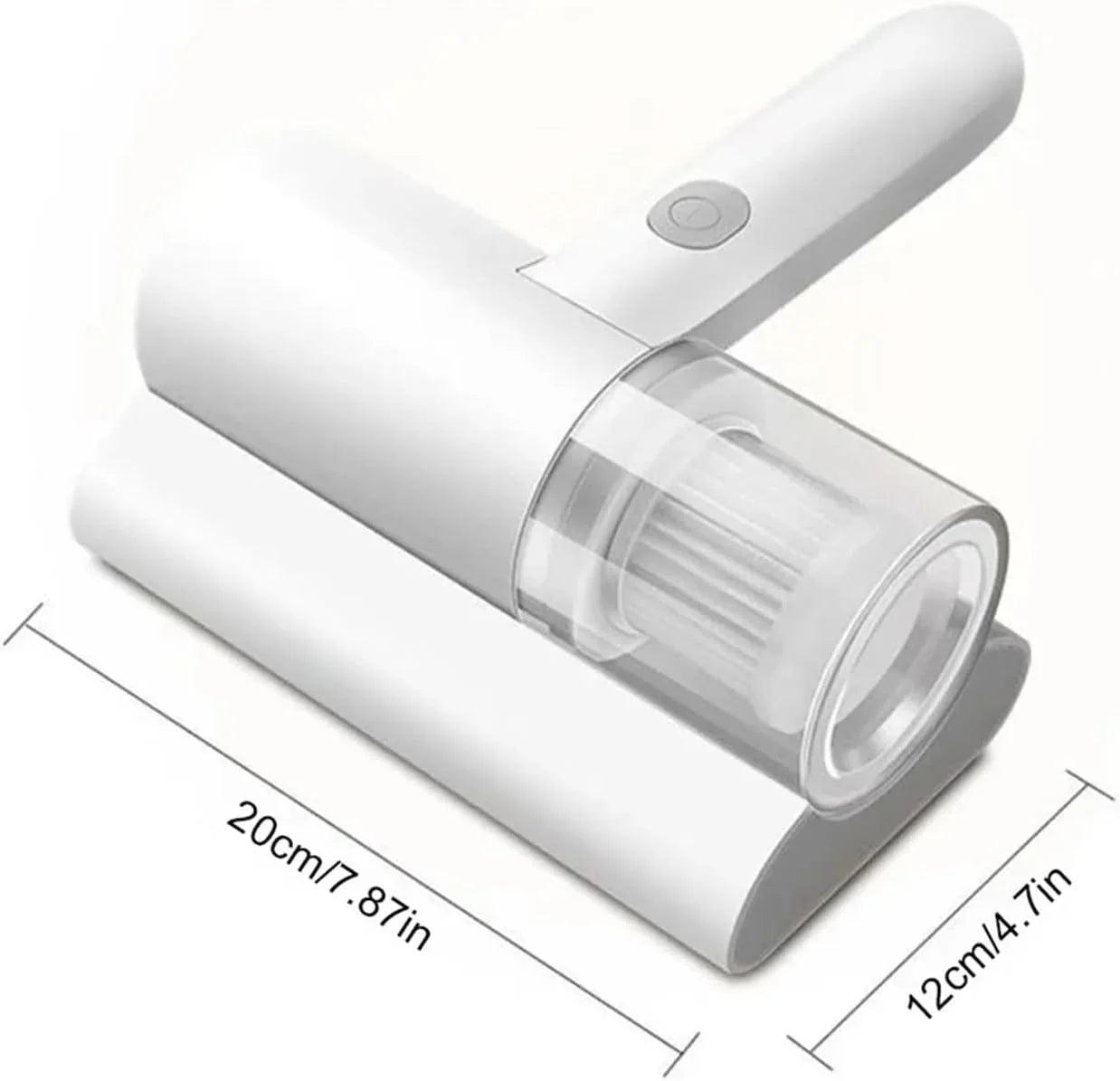 1200mAh Cordless Handheld Vacuum Cleaner White Compact Portable for Mattress Pillow Clothes Sofa Carpet Cleaning