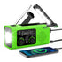 Multi-Colour 4000mAh Solar & Hand Crank Emergency Radio Portable Rechargeable Battery Operated for Indoor Outdoor Use