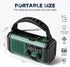 10000mAh Solar Powered Emergency Radio & Power Bank All-in-1 Survival Device with Hand Crank NOAA Alert Powerful Flashlight for Outdoor Camping and Emergency Use