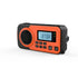 Emergency Radio Solar Hand Crank Portable Rechargeable Battery Powered Orange