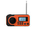 Emergency Radio Solar Hand Crank Portable Rechargeable Battery Powered Orange