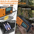 Emergency Radio Flashlight 4000mAh Hand Crank Portable AM/FM Radio for Camping Outdoor Emergencies Orange