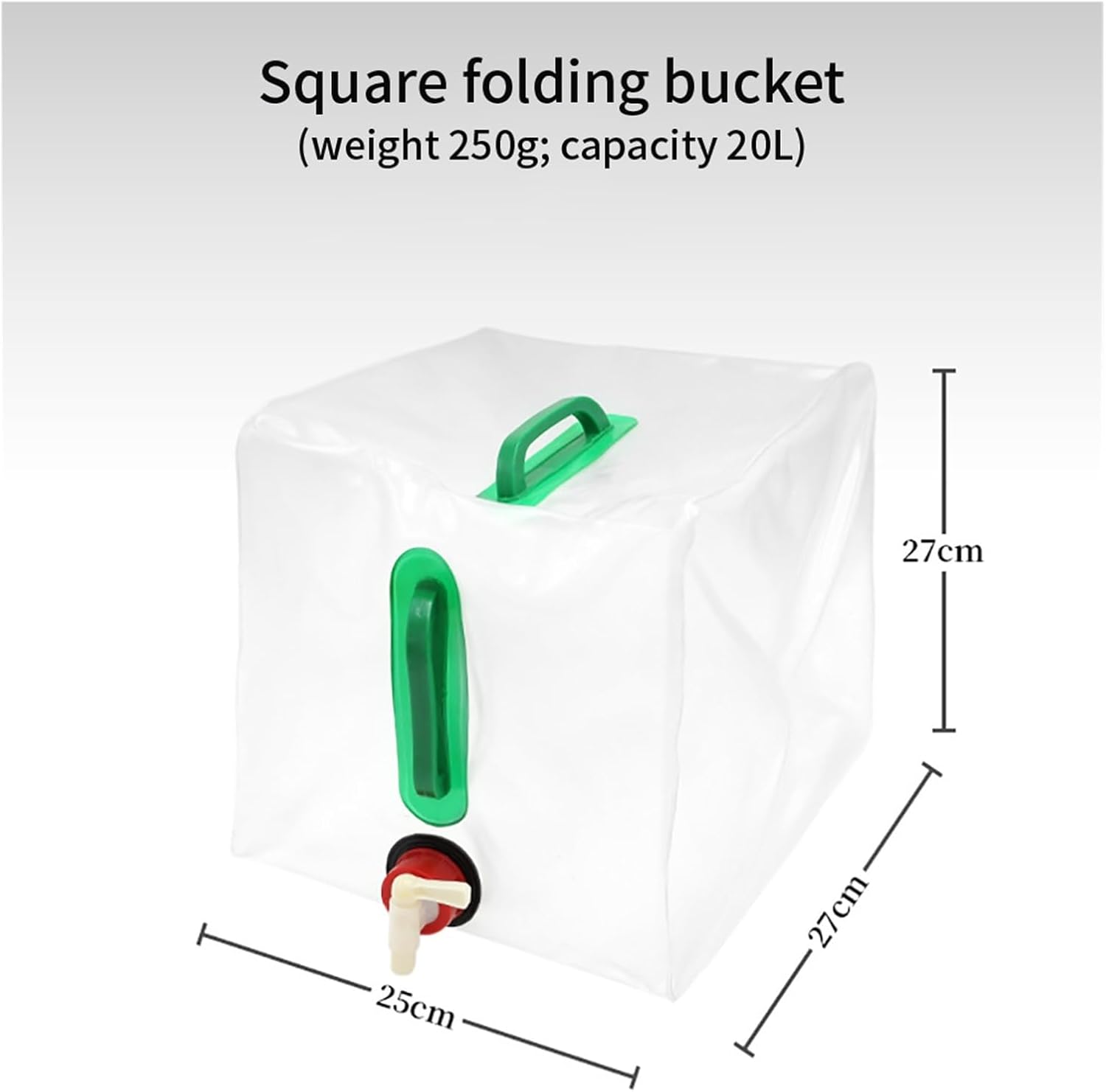 20L Collapsible Jerrycan Water Storage Container for Camping Outdoor Activities