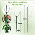 10 Pack Stackable Plant Support Stakes for Monstera - Includes 20m Binding Wire & Velcro - Climbing Plant Support Green