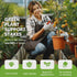 10 Pack Stackable Plant Support Stakes for Monstera - Includes 20m Binding Wire & Velcro - Climbing Plant Support Green
